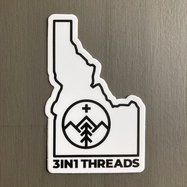 3IN1 Threads Idaho Minimalist Custom Sticker Design